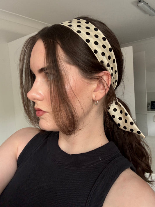 Cassis Hair Ribbon